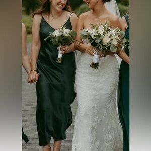 Park and Fifth Slip Dress In Green